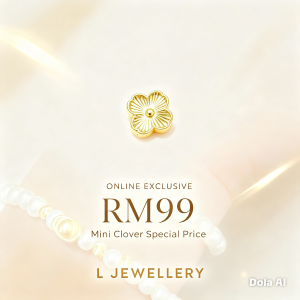 [SPECIAL] 999 GOLD CLOVER CHARM 迷你四叶草